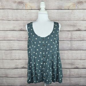 Torrid Flowy Comfort Lightweight Tank Top Adjustable Back Geometric Pattern 2XL